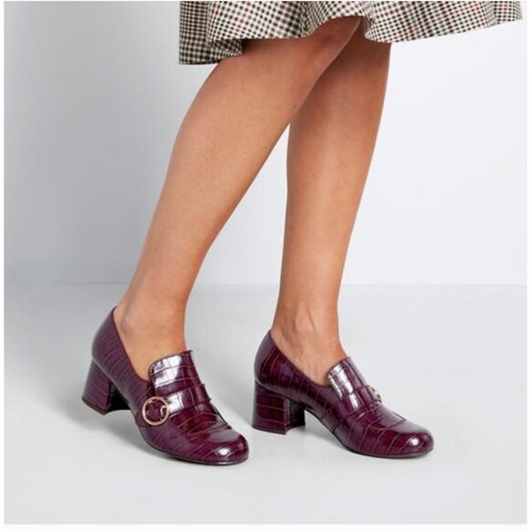 But Another Innocent Tale Heeled Buckle Loafers - Picture 1 of 5